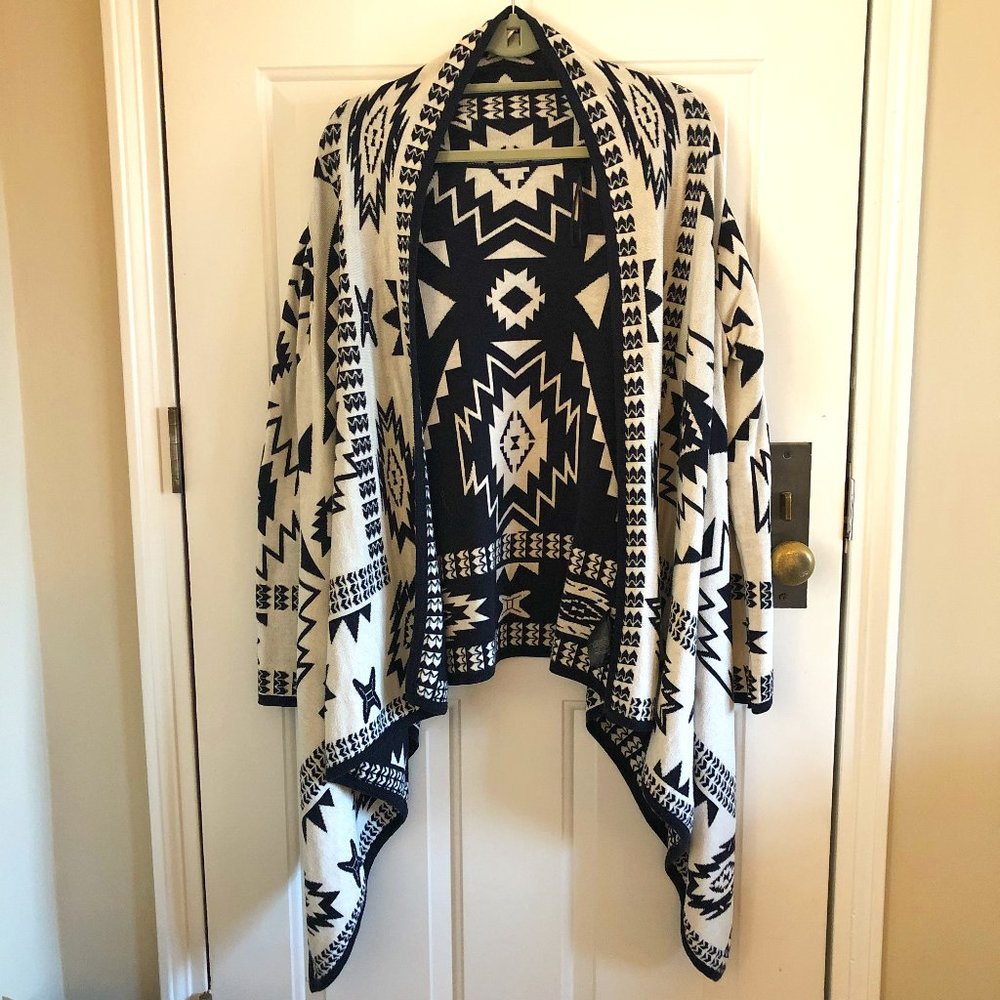 H&M Draped Geometric Cardigan | Divided by H&M